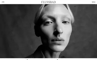 Flussbad homepage website preview