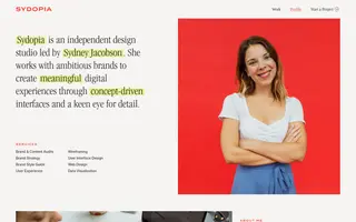 Sydopia homepage website preview