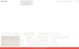 AttoLabs homepage website preview