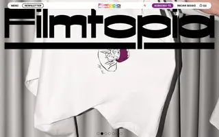 Filmtopia homepage website preview