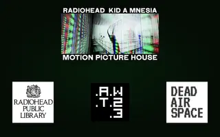 Radiohead homepage website preview