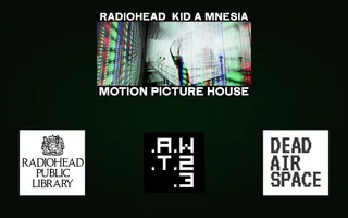 Radiohead homepage website preview