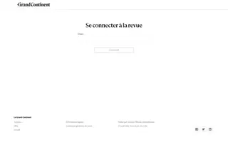 Le Grand Continent homepage website preview