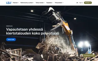 Lassila & Tikanoja homepage website preview
