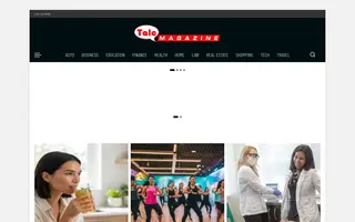 Talc Magazine homepage website preview