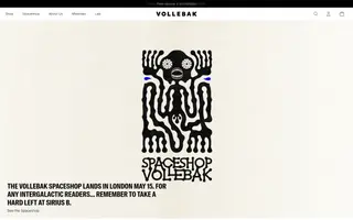 Vollebak homepage website preview