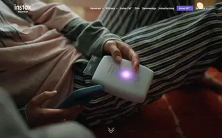 instax homepage website preview