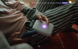 instax homepage website preview