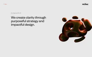 Franc homepage website preview