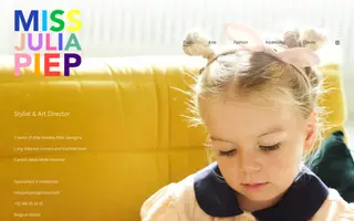 Miss Julia Piep homepage website preview