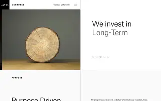 Altos Ventures homepage website preview