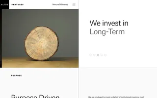 Altos Ventures homepage website preview
