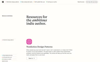 Useful Books homepage website preview