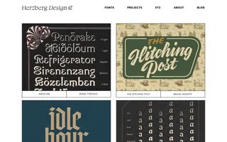 Herzberg Design Co homepage website preview
