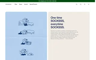Socksss homepage website preview