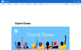 Chytré Česko homepage website preview