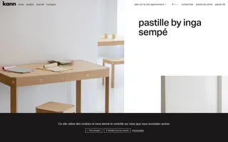 Kann Design homepage website preview