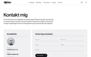 Mølskov Studio homepage website preview