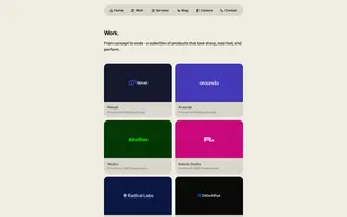 Oven Studio homepage website preview