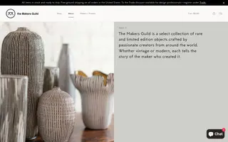 The Makers Guild homepage website preview