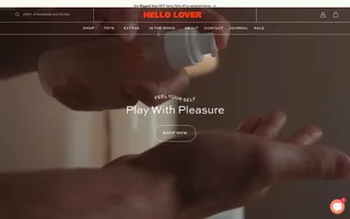 Hello Lover homepage website preview