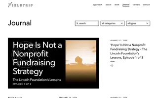 Fieldtrip homepage website preview