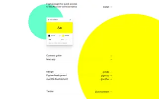 Contrast homepage website preview