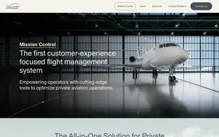 Volato homepage website preview