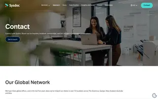 Sysdoc homepage website preview
