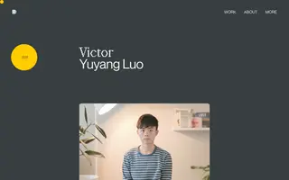 Victor Yuyang Luo homepage website preview