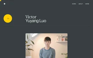 Victor Yuyang Luo homepage website preview