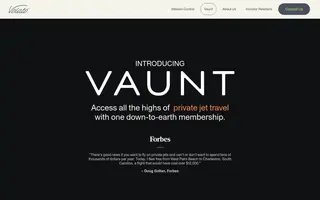 Volato homepage website preview