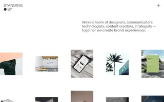 Standingby homepage website preview