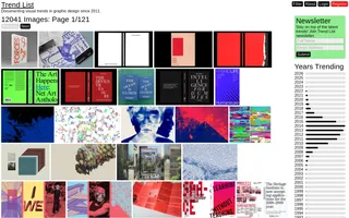 Trend List homepage website preview