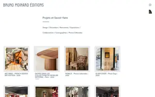 Bruno Moinard Éditions homepage website preview