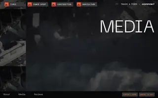 Composit Tracks homepage website preview