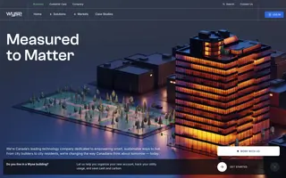 WyseMeter homepage website preview