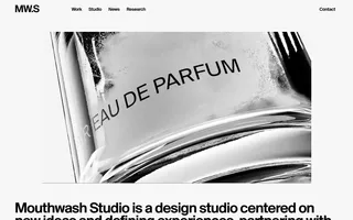 mouthwash.studio homepage website preview
