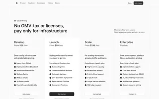 Medusa homepage website preview