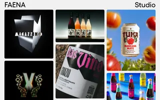 Faena Studio homepage website preview