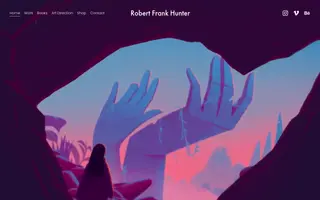 Robert Frank Hunter homepage website preview