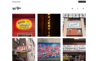 NYC Type homepage website preview