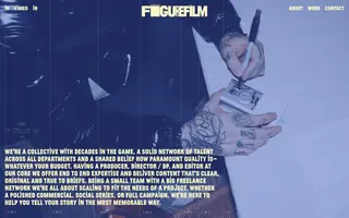 FigureFilm homepage website preview