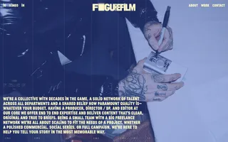 FigureFilm homepage website preview