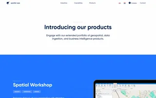 Spatial-eye homepage website preview