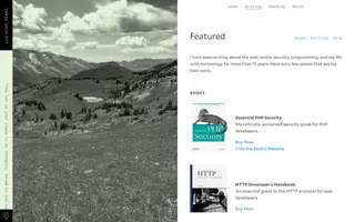 Chris Shiflett homepage website preview