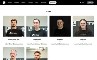 Levitate homepage website preview