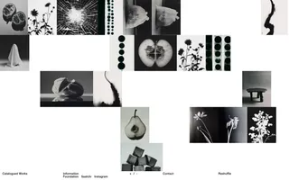 Catalogued Works homepage website preview