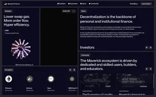 Maverick Protocol homepage website preview