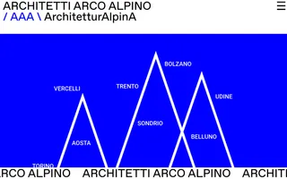 Architetti Arco Alpino homepage website preview